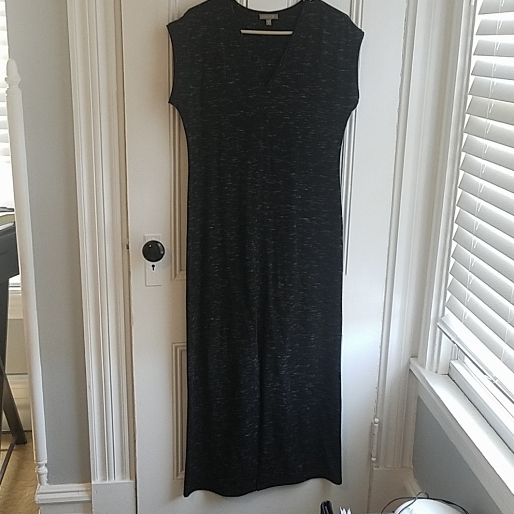 Long dress cap sleeves